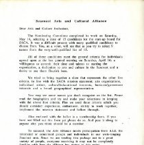 Seacoast Arts and Cultural Allicance [May 1988]